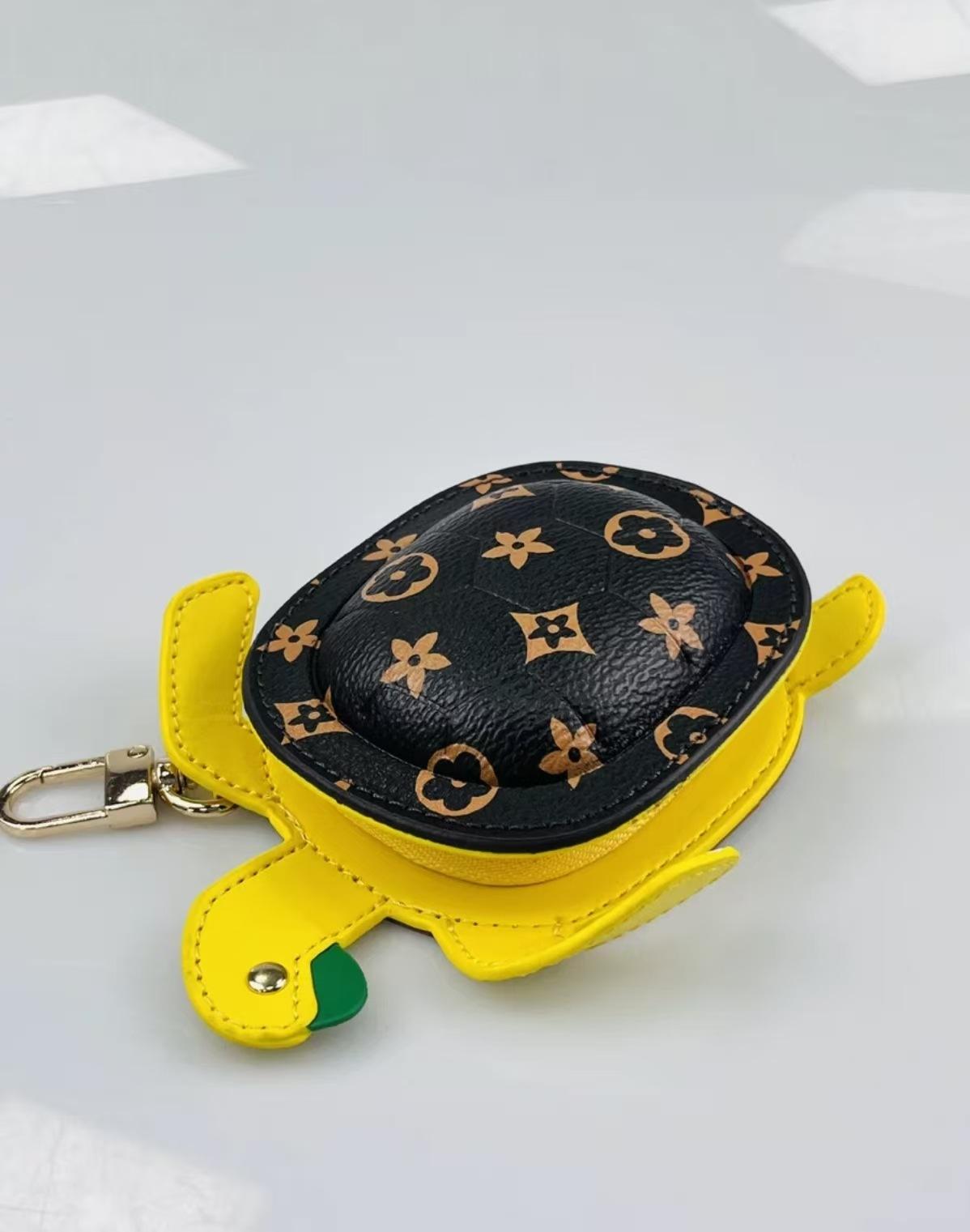 

Аксессуары для сумки-черепахи кулон сумка для наушников высококачественная кожаная автомобильная брелок креативная помада креативное хранение жёлтый