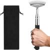 5-Section Telescopic Back Scratcher – Concave/Convex Grip, 15-Rake Stainless Steel, Portable Massager, Great Birthday & Christma