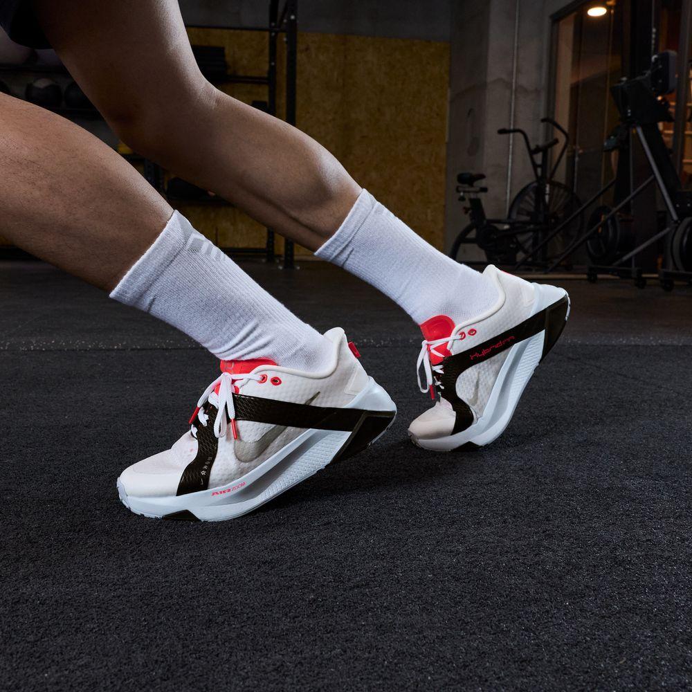 Pánské tenisky Nike Hybrid RN Bílá Černá Laser Crimson Bílá/Černá/Laser Crimson/Metalická Stříbrná