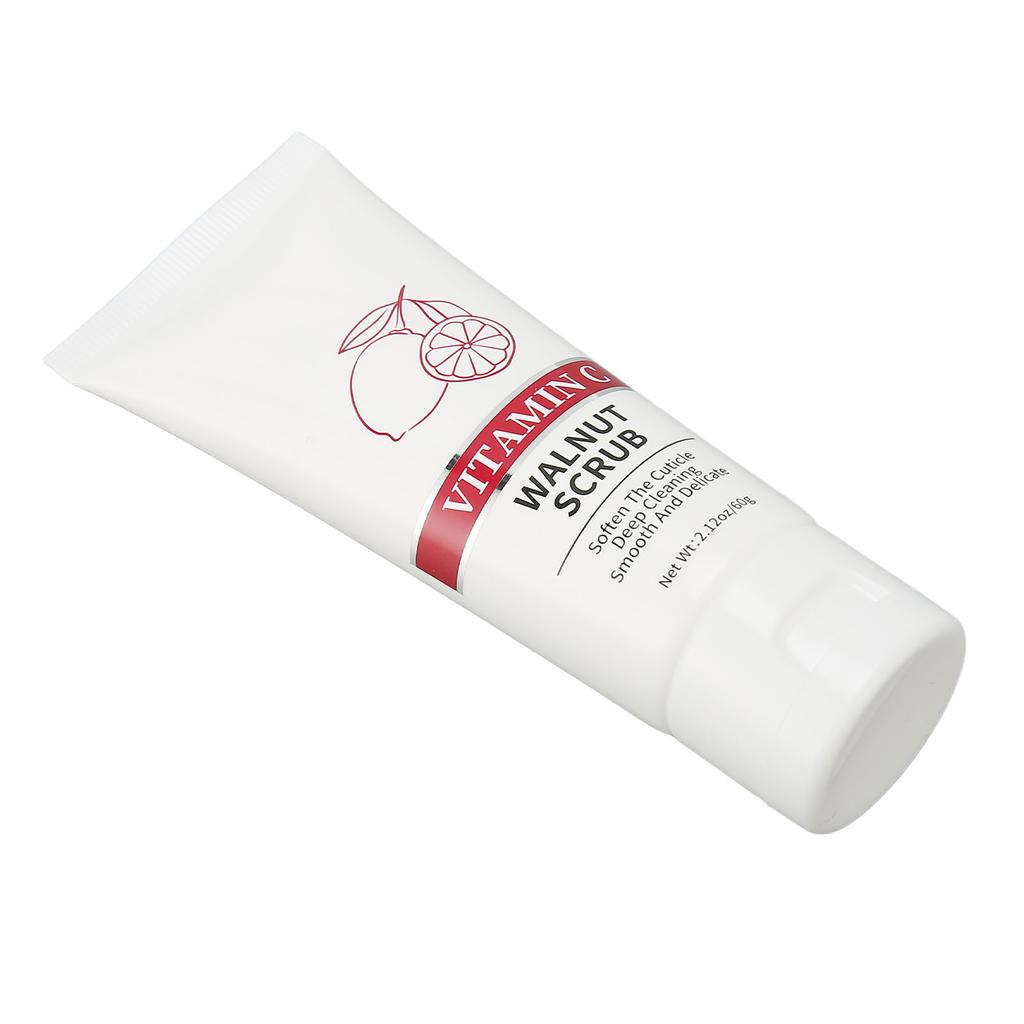 Body Scrub Cream Vitamin C Nourishing Pore Cleansing Safe Mild Walnut Extract Skin Exfoliating Body Scrub 2.1oz