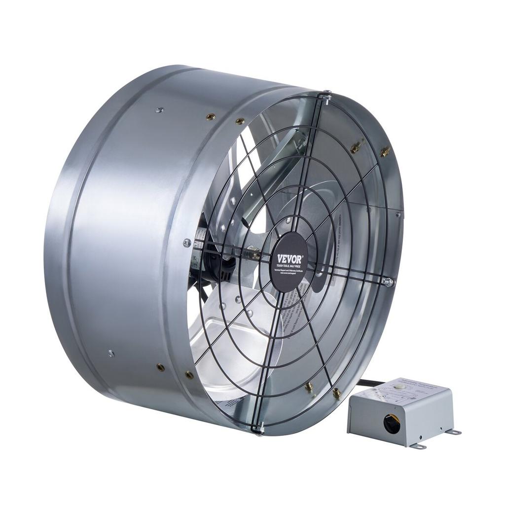 15" Gable Mount Fan 1300 CFM Attic Exhaust Fan with Adjustable Thermostat