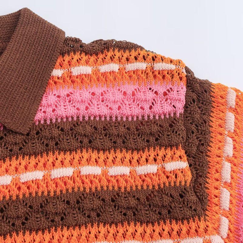 Kaslead New Women Clothes Western Style Jacquard Short Sleeve Top Leisure Shorts 5063803 5063804