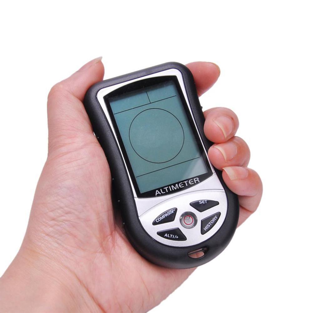 8 in 1 Multifunctional Electronic Altimeter Barometer LCD Digital Compass Thermometer Portable Handheld Height Gauge
