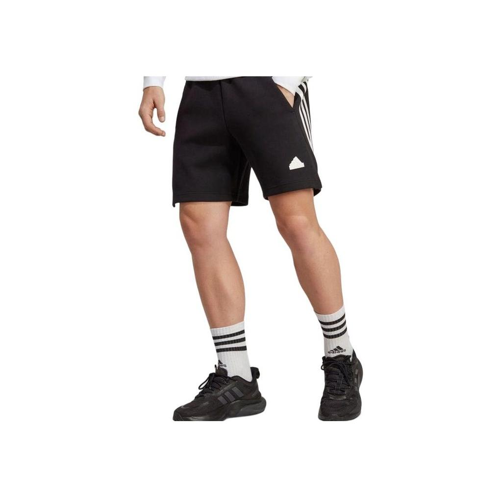 adidas Future Icons Striped Shorts Men Bottoms Black IC3752