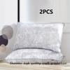 2pc high quality brushed texture patterned sleep pillow, star rated hotel grade patterned pillow core classical patterned pillow