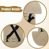with Wooden Seat, Easy to Install, Footrest Extension for Outdoor Travel Accessories.