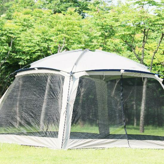 3.65m Foldable Outdoor Camping Gazebo: Sunshade, BBQ, Beach & Leisure Tent
