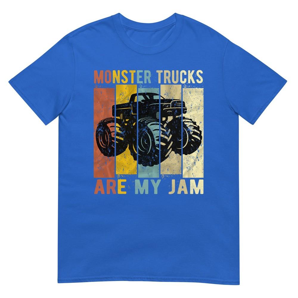 Monster Trucks Are My Jam Vintage Retro Monster Truck Tshirt Small