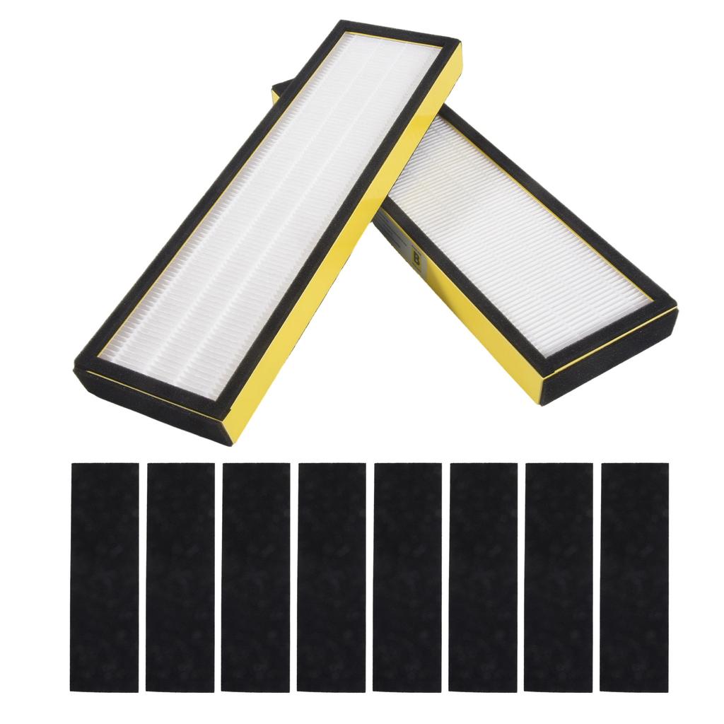 BHBL FLT4825 Replacement Filter for Germ Guardian Air Purifier, for AC4825 AC4850, 2 True HEPA + 8 Carbon Filters