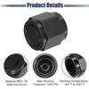ACROPIX Female Flare Cap Port Plug Block Off Fitting Nut Adapter Universal Black 4pcs AN10