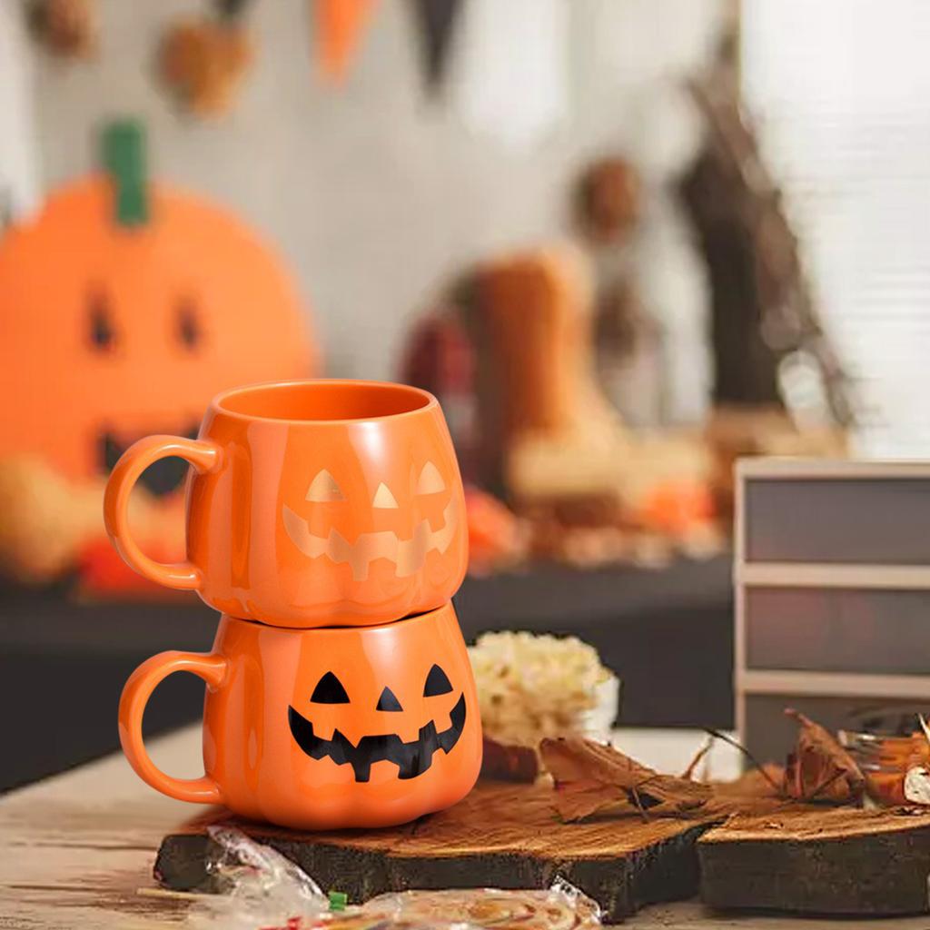 Creative Halloween Cushaw  Cute Mug Hand-painted Suitable For Halloween Party Scene Decoration