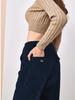 European & American Style High-Waist Slimming Drape Pants - Women's Casual Straight-Leg for Autumn/Winter 2024