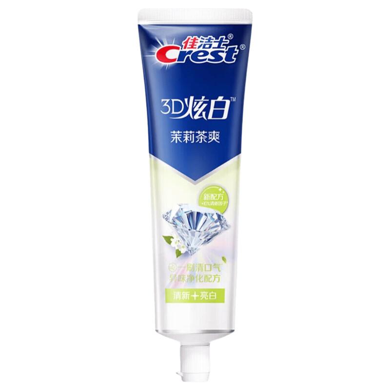 Crest 3D White Anti-Cavity Fluoride Toothpaste, Jasmine Tea (6-Pack)