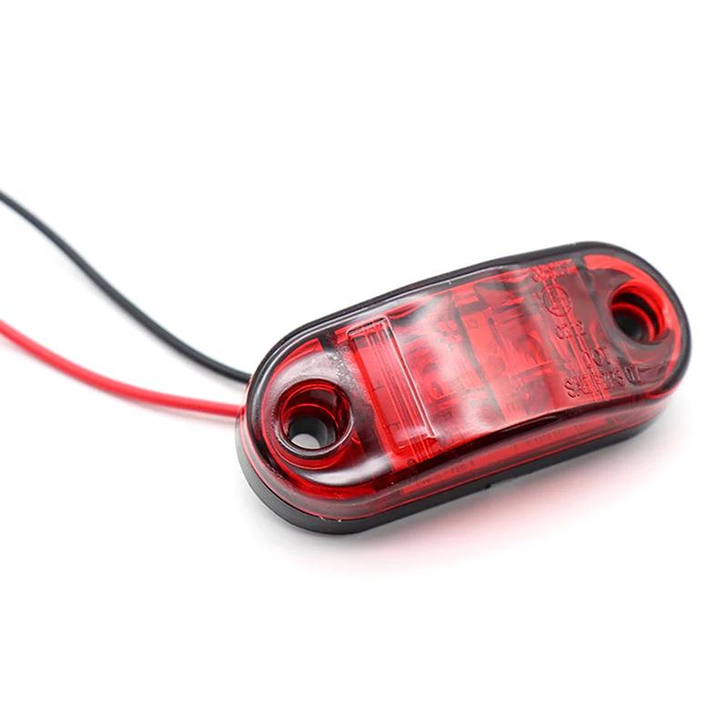 Výstražná LED dioda Oválná boční obrysová svítilna 12V 24V Nákladní příslušenství