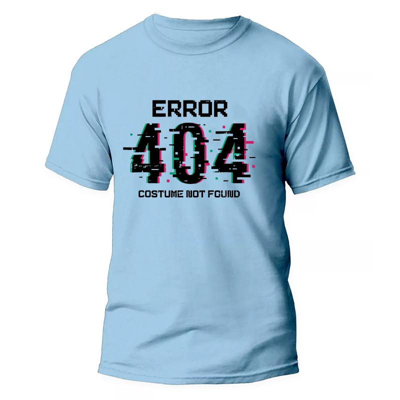 Men T Shirts Funny Letters Design Error 404 Motivation Not Found Print Graphic Summer O-neck Short Sleeve Top Tees Tshirt Gifts