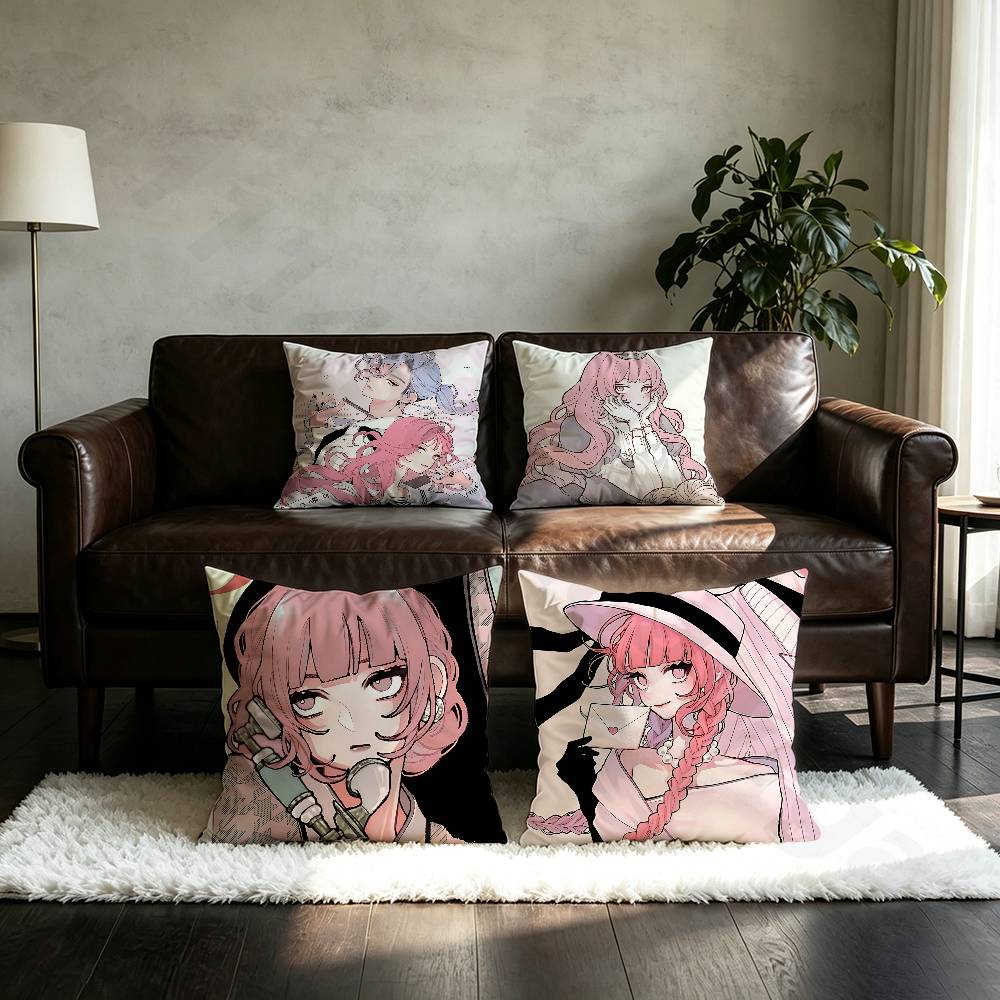 F-Fall In Love You False Angels pillowcase casual style decoration, suitable for home decoration (excluding pillow core)