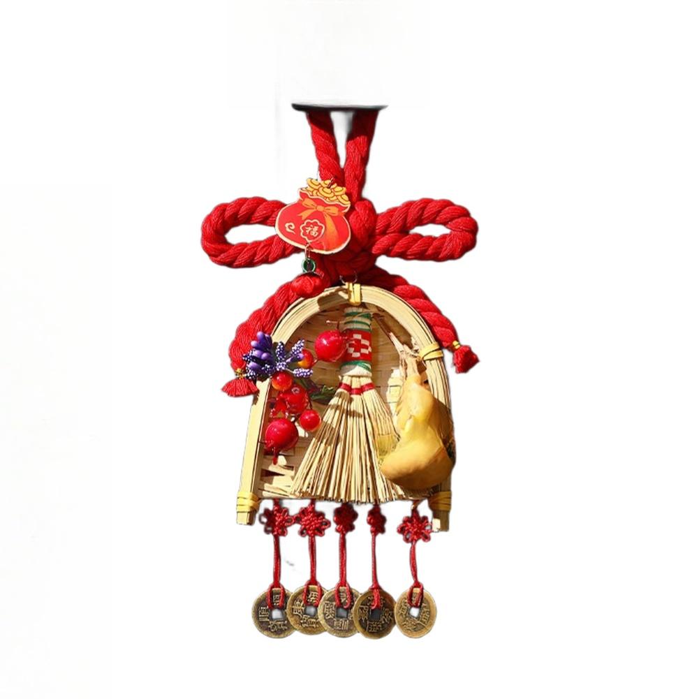 Chinese New Year Handmade Horse Pendant Red Knot Decoration for Spring Festival Hanging Ornament Featuring Good Fortune Symbols