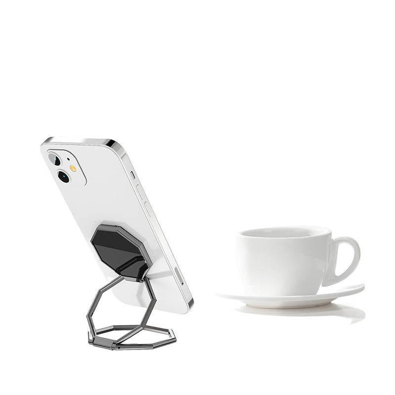 Supporto ad Anello Pieghevole Multilingue per Telefono Cellulare con Magnete, Supporto per Auto e Funzione Stand