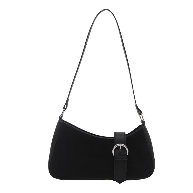 Women Simple Casual Solid Color Daily Commute Underarm Shoulder Small Square Bag