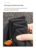Men's Thick Fleece-Lined Knitwear: Two-Piece Look, Autumn/Winter Style for Middle-Aged & Young Casual Wear.