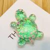 Transparent Sequin Turtle Ornaments Glitter Small Turtle Figurine for Fairy Gardens Aquarium DIY Crafts Desktop Decoration