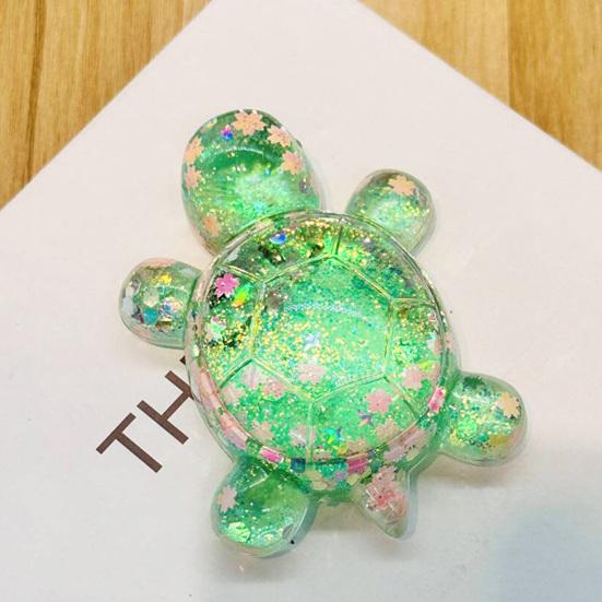 Transparent Sequin Turtle Ornaments Glitter Small Turtle Figurine for Fairy Gardens Aquarium DIY Crafts Desktop Decoration