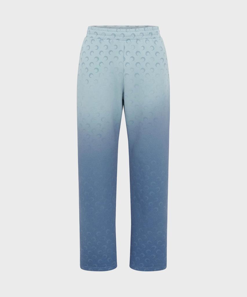 MARINE SERRE (U) Moon Faded Fleece Sweatpants Light Blue Moon Faded Fleece Sweatpants Bl05 Light Blue
