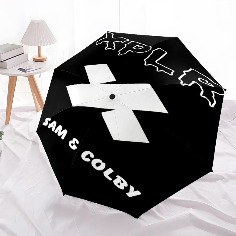 Printed Sam and ColbyPrinted Folding Umbrella,Outdoor,Leisure,And Travel Umbrella,Durable Umbrella Fabric,Birthday And Holiday Gift