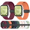 Silicone Strap Soft Watch Band Sweatproof Magnetic Folding Buckle Replacement Watchband Adjustable for Huawei Watch Fit 3 Strap
