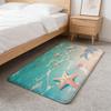 Sea Floor Mat Washable Absorbent Flannel Door Mat Non-Slip Indoor Floor Carpet