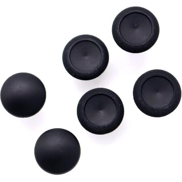 6 Pack Swap Magnetic Thumbstick Set Replacement for Xbox One Elite Controller Analog Sticks Black