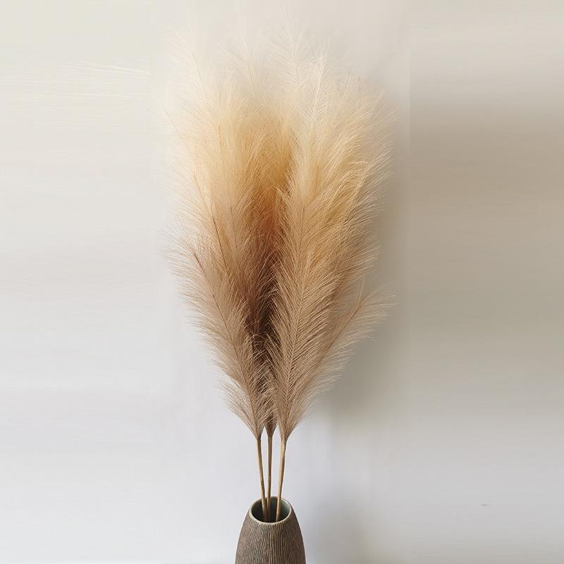 

1шт Штучна Пампасна Трава 120см Велика Пухнаста Штучна Очеретина Штучні Квіти Декоративна Хвостата Трава Букет Бохо Домашній Декор Весільне Приладдя Аксесуари дубильна кора