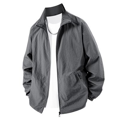 Autumn New Men's Stand-up Collar Tooling Jacket Outdoor Sports Jacket Leisure Travel Jacket