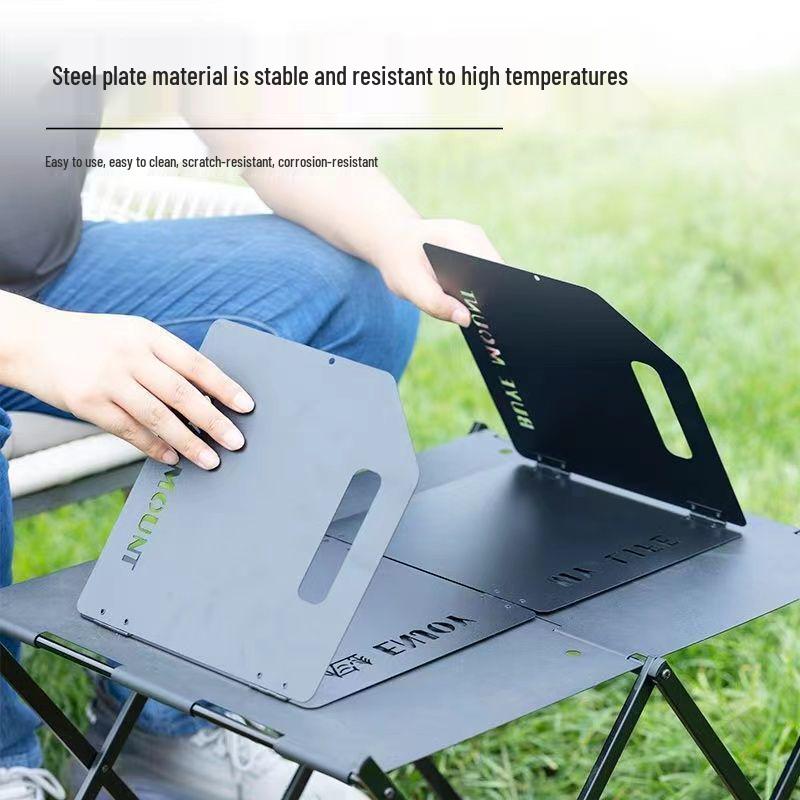 Portable Folding Camping Stove Windscreen Windproof Shield Cover