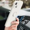 Luxury Original Liquid Silicone Ring Holder Case For iPhone17 16 15 14 Plus 13 12 Mini 11 Pro X XR XS Max With Strap Soft Cover