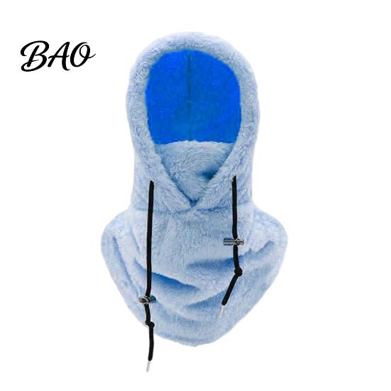 Thermal Mask for Skiing Balaclava Fleece Ski Mask, Winter Windproof Arctic Velvet Outdoor Sports Warm Hood Face Cover, Comfortable Neck Warmer Cycling