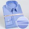 Men's Plaid Spread Collar Wrinkle-Free Long Sleeve Button-Down Shirt, 100% Cotton Regular Fit Business Casual Formal Office Wear