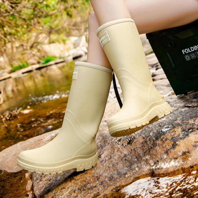 Женские теплые средне- и высоководонепроницаемые резиновые ботинки 41 — фото 11