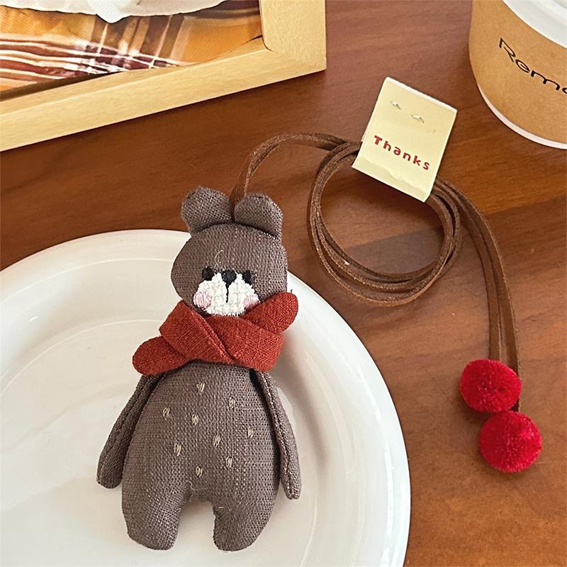 

Мультяшное животное плюшевый брелок милая мягкая кукла брелок рюкзак подвеска украшение автомобильный держатель ключей для пары подарки