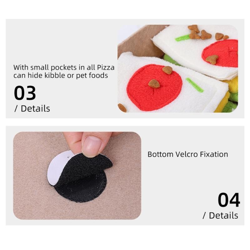 Pet Dog Snuffle Pad Slow Feeding Treats Pad Puppy Indoor Sniffing Mat Anti-Slip Dog Puzzle Mat for Boredom Cats Dogs