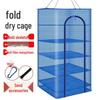 Großes faltbares Trockennetzgestell mit großmaschigem Netz für Fisch, Fleisch, Gemüse und Trockenwaren