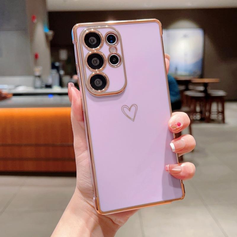 

Гальваническое покрытие Hollow Love Подходит для чехла для мобильного телефона Samsung S25ULTRA S24FE Мягкий чехол A56 A16 Защитный чехол Galaxy A56 5G