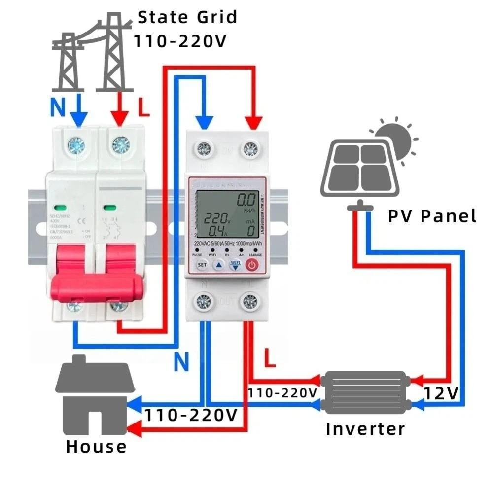 Real Time Monitoring WiFi Smart Circuit Breaker Overvoltage Protection  Commercial Use