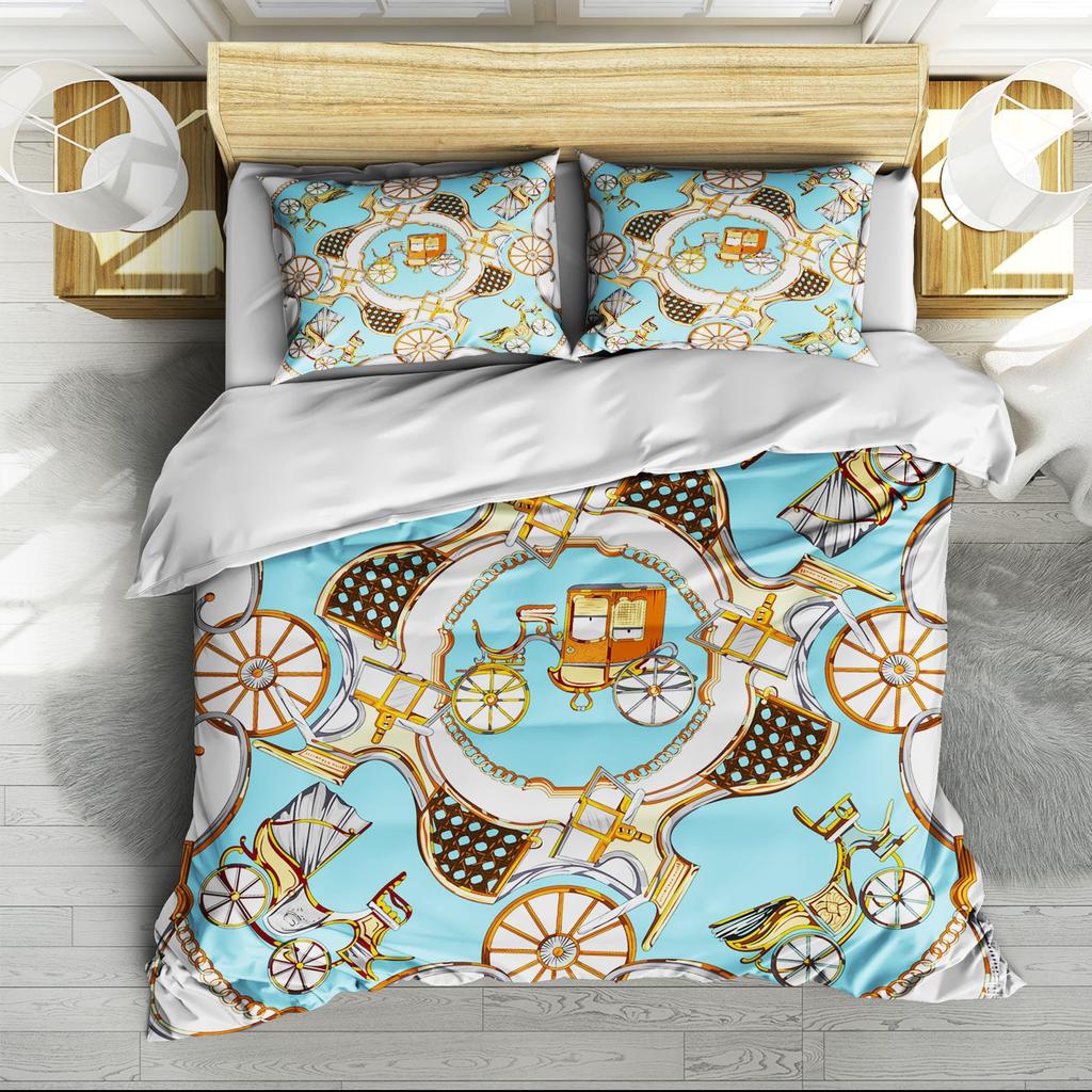 Three-Piece 3D Printing Four-Piece 3D Large-Size Pattern Bedding