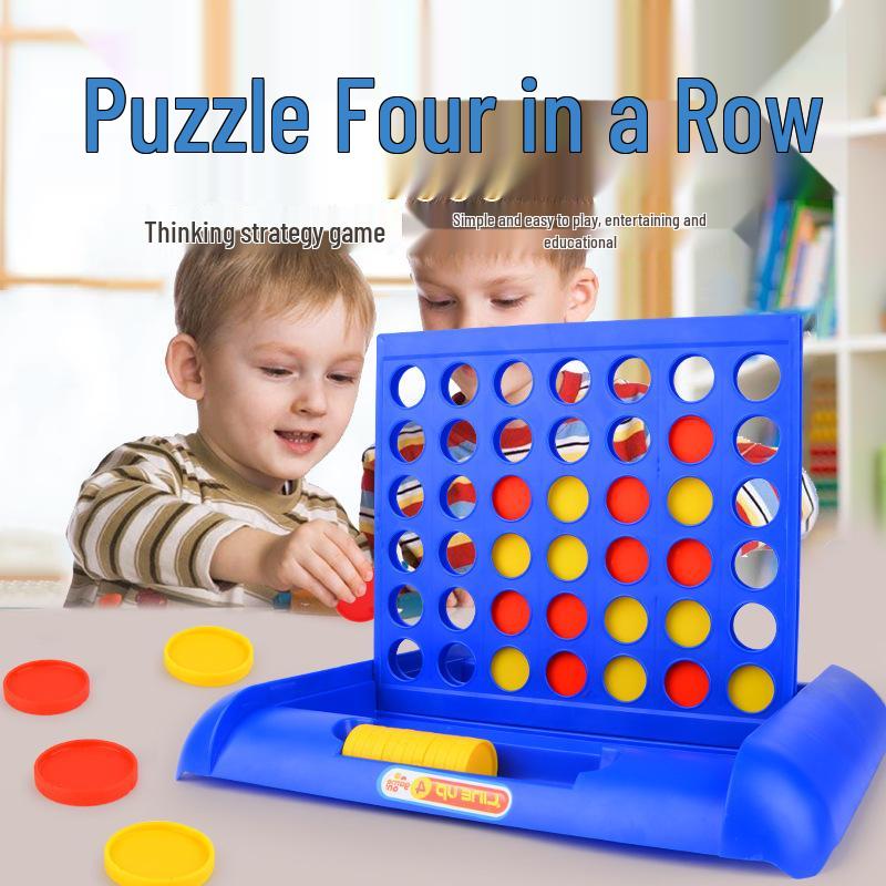 Children's 3D Four-in-a-Row Gomoku Table Game - Educational Parent-Child Toy