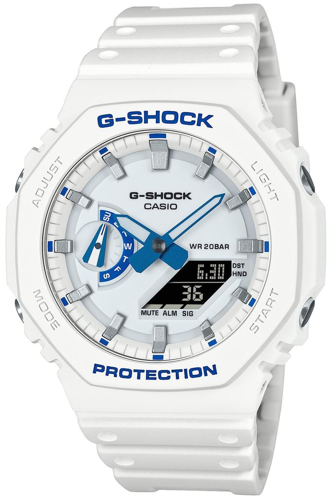 Watch GLOW Web Made with Environmentally Friendly White [Casio] G-Shock [HIDDEN SERIES] Exclusive, Materials, GA-2100HDS-7A1JF, Men's,