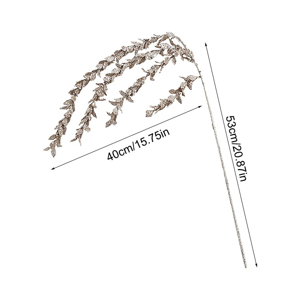 Christmas Tree Filler Stem Branches Glitter Garland Christmas Picks For Crafts For Indoor Holiday Winter Fall Mantle Outdoor