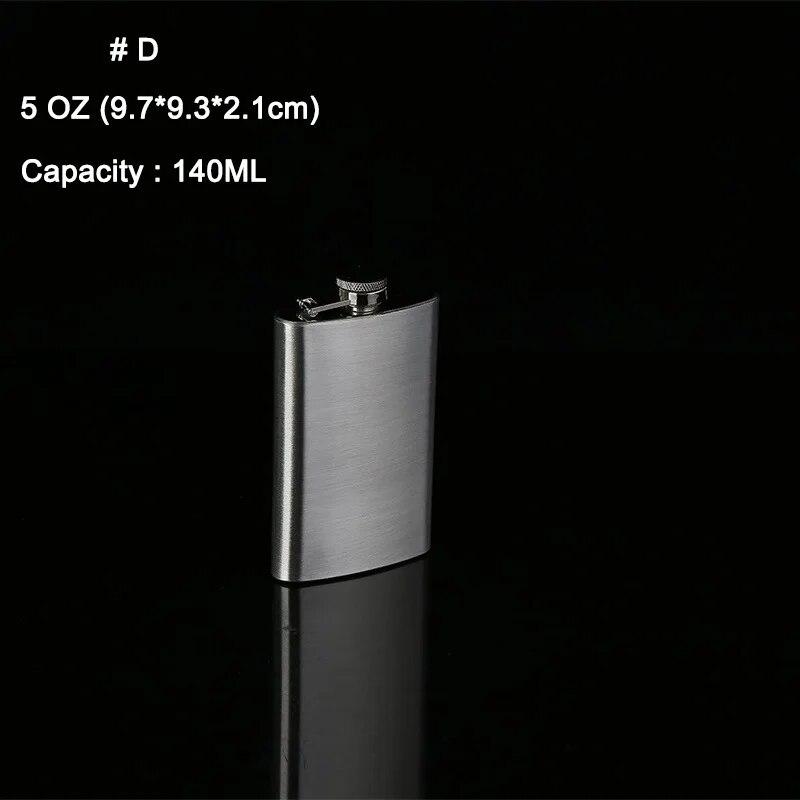 Portable Stainless Steel Liquor Flask for Wine Alcohol Whiskey 1-10oz