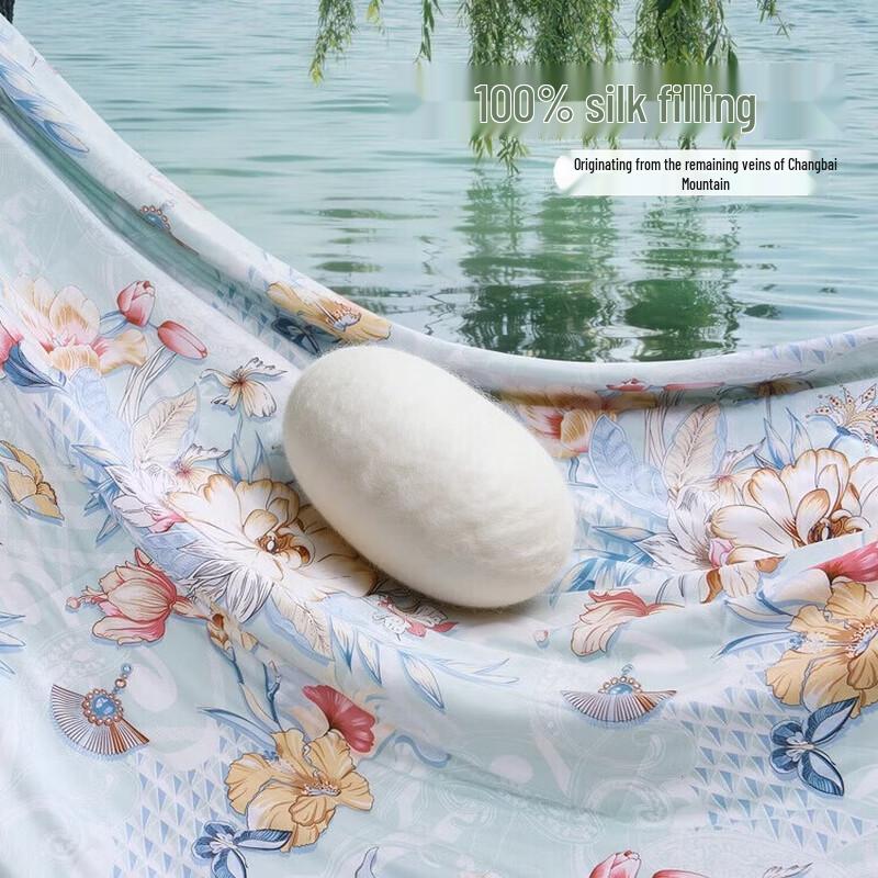FUANNA Washable Tussah Silk Summer Duvet