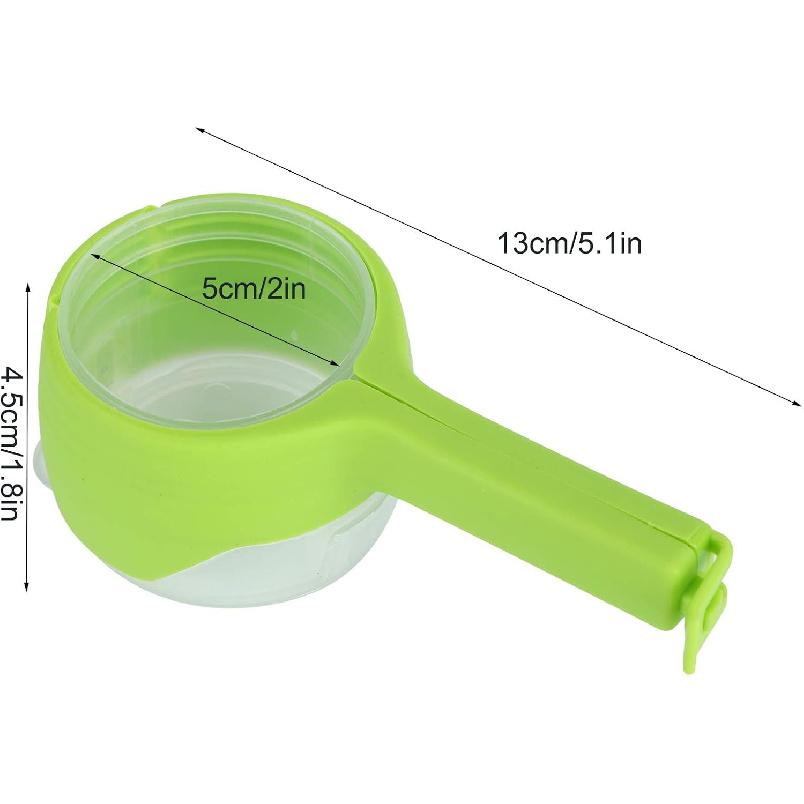 Bag Clips for Food, 5Pcs Reuseable Plastic Food Storage Sealing Clip with Pour Spouts for Food Kitchen Tools, Kitchen Chip Bag Clips